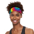Rainbow Swirl Print Sports Headband
