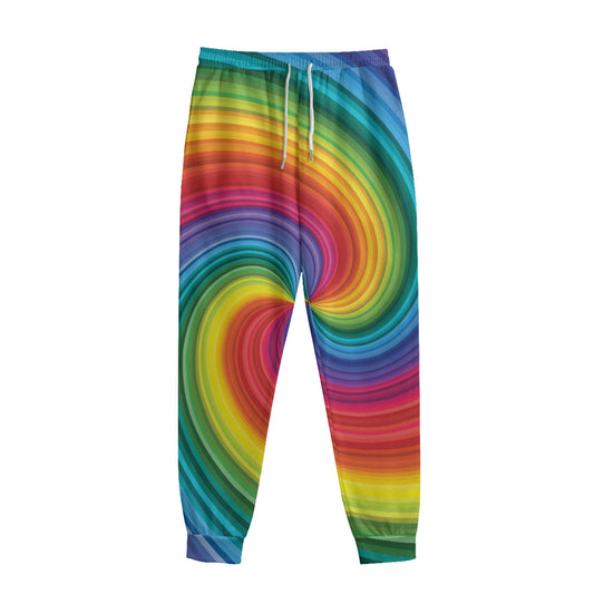 Rainbow Swirl Print Sweatpants