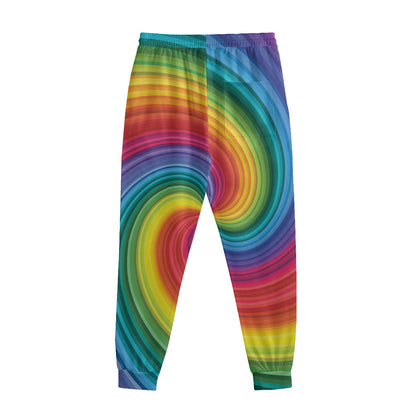 Rainbow Swirl Print Sweatpants