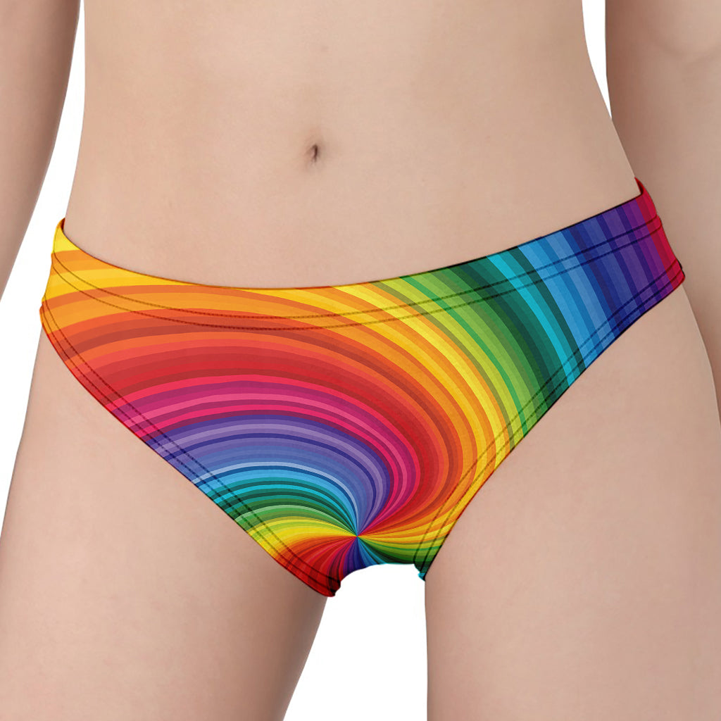 Rainbow Swirl Print Women's Panties