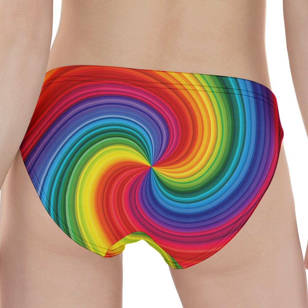 Rainbow Swirl Print Women's Panties