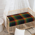Rainbow Tartan Pattern Print Baby Crib Sheet