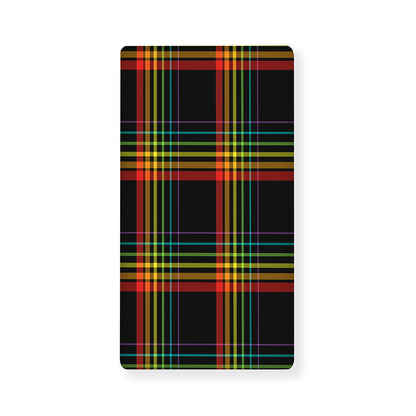 Rainbow Tartan Pattern Print Baby Crib Sheet