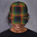 Rainbow Tartan Pattern Print Baseball Cap