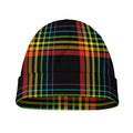 Rainbow Tartan Pattern Print Beanie