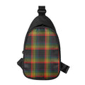 Rainbow Tartan Pattern Print Sling Bag