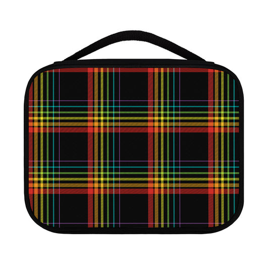 Rainbow Tartan Pattern Print Classic Bible Case