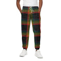 Rainbow Tartan Pattern Print Cotton Sweatpants
