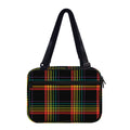 Rainbow Tartan Pattern Print Double Strap Bible Bag