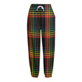 Rainbow Tartan Pattern Print Fleece Lined Knit Pants