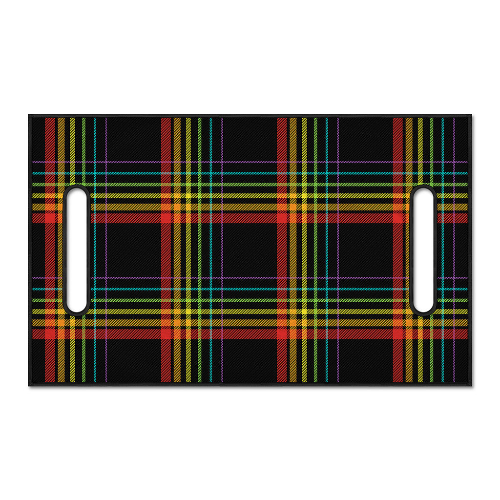 Rainbow Tartan Pattern Print Golf Cart Seat Cover