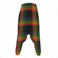 Rainbow Tartan Pattern Print Hammer Pants