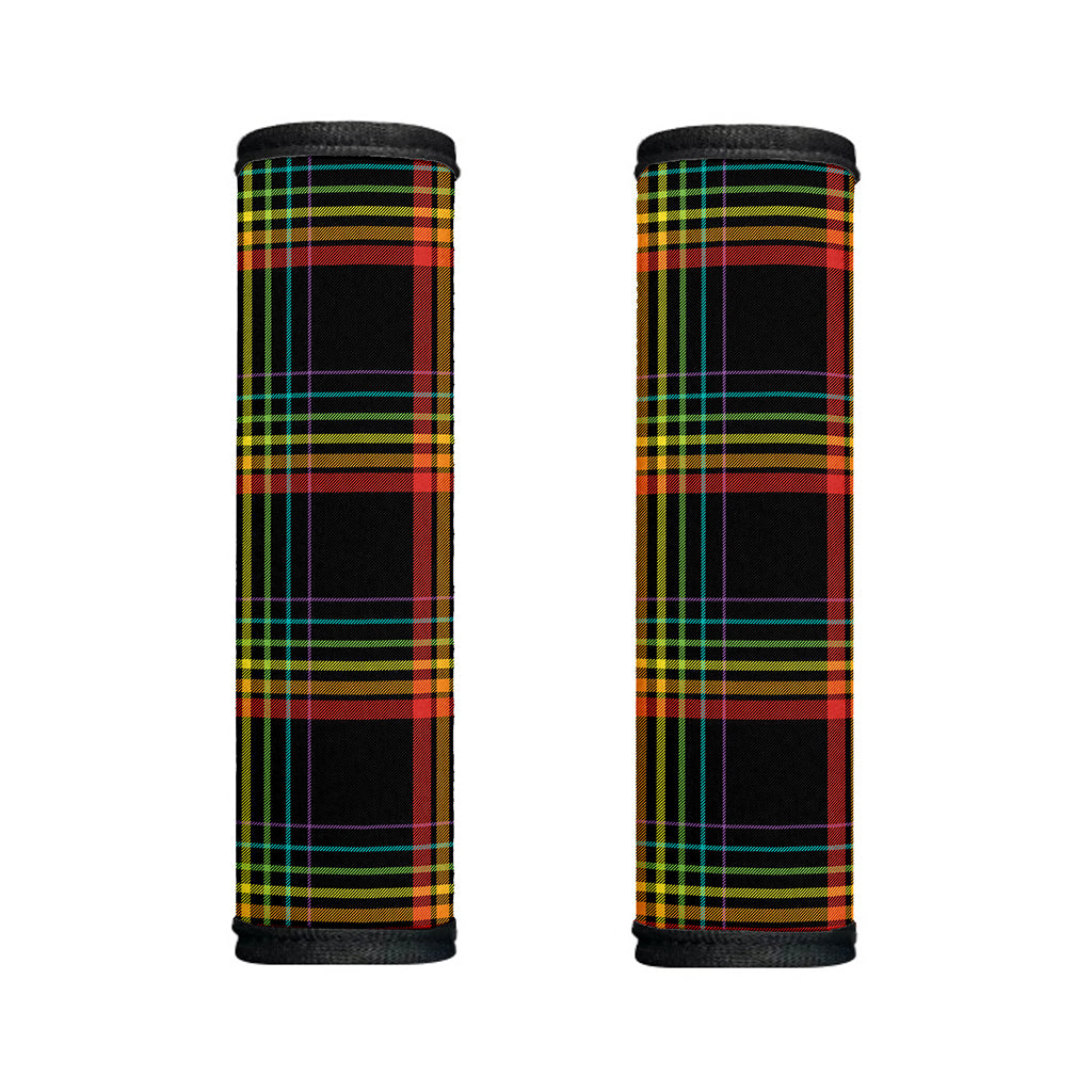 Rainbow Tartan Pattern Print Handle Covers