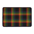 Rainbow Tartan Pattern Print Kitchen Mat