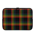 Rainbow Tartan Pattern Print Laptop Sleeve