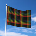 Rainbow Tartan Pattern Print Polyester Flag
