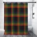 Rainbow Tartan Pattern Print Shower Curtain