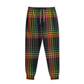 Rainbow Tartan Pattern Print Sweatpants