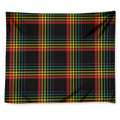 Rainbow Tartan Pattern Print Tapestry