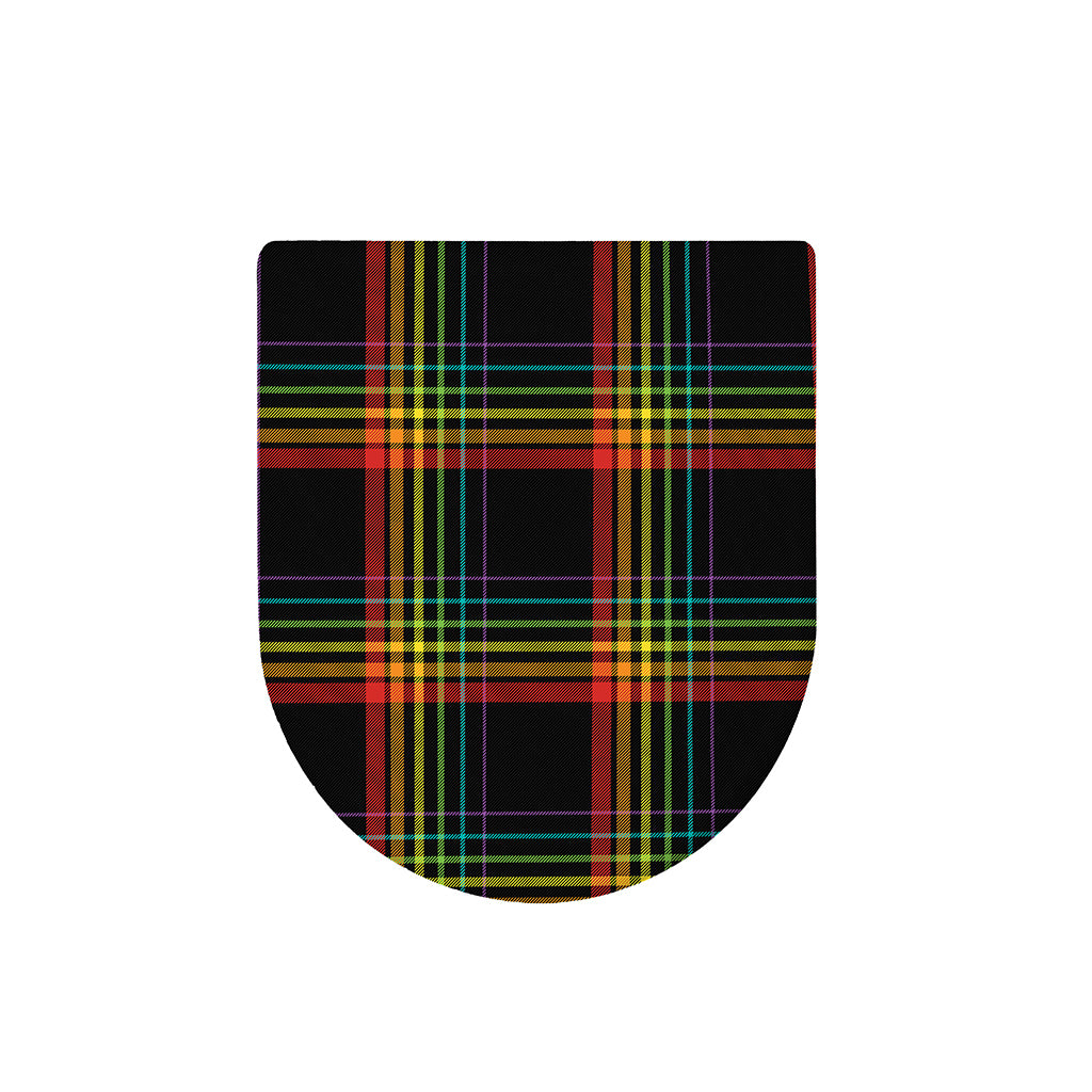 Rainbow Tartan Pattern Print Toilet Lid Cover