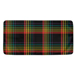 Rainbow Tartan Pattern Print Towel