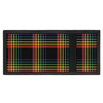 Rainbow Tartan Pattern Print Trifold Wallet