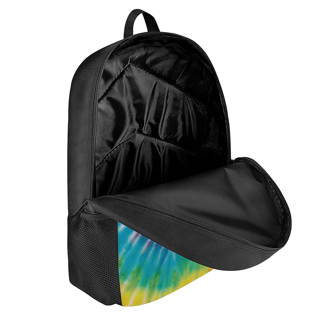 Rainbow Tie Dye Print 17 Inch Backpack