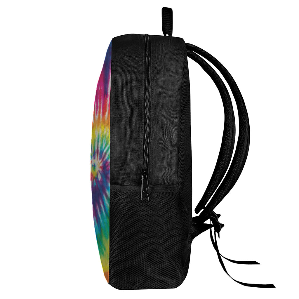 Rainbow Tie Dye Print 17 Inch Backpack
