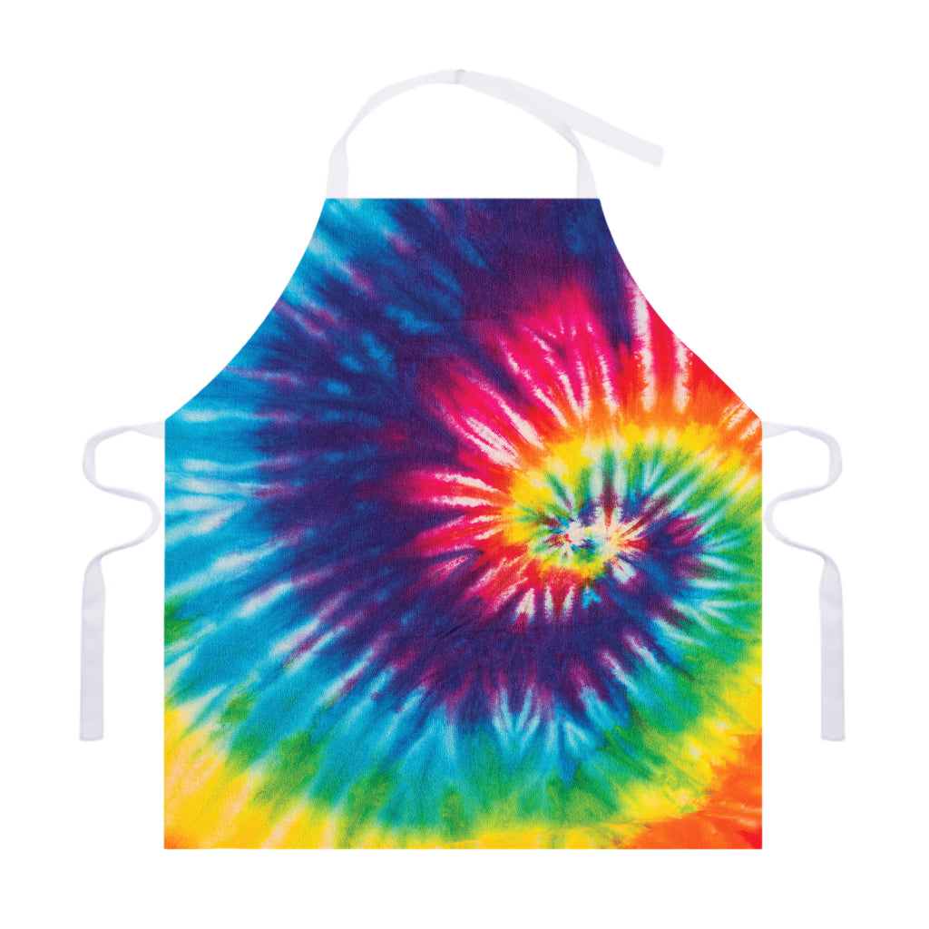 Rainbow Tie Dye Print Adjustable Apron