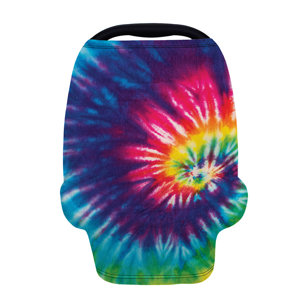 Rainbow Tie Dye Print Baby Seat Cover