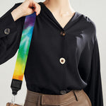 Rainbow Tie Dye Print Bag Strap