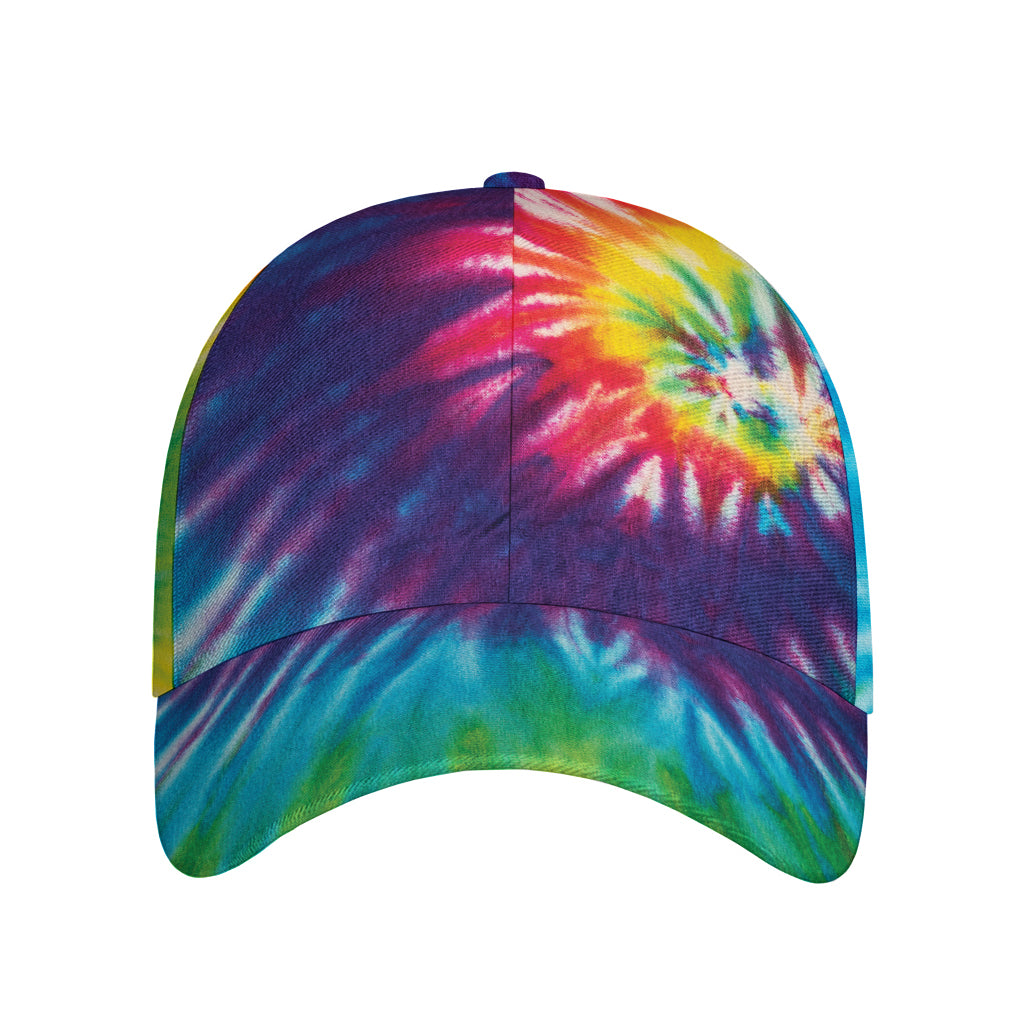 Rainbow Tie Dye Print Baseball Cap