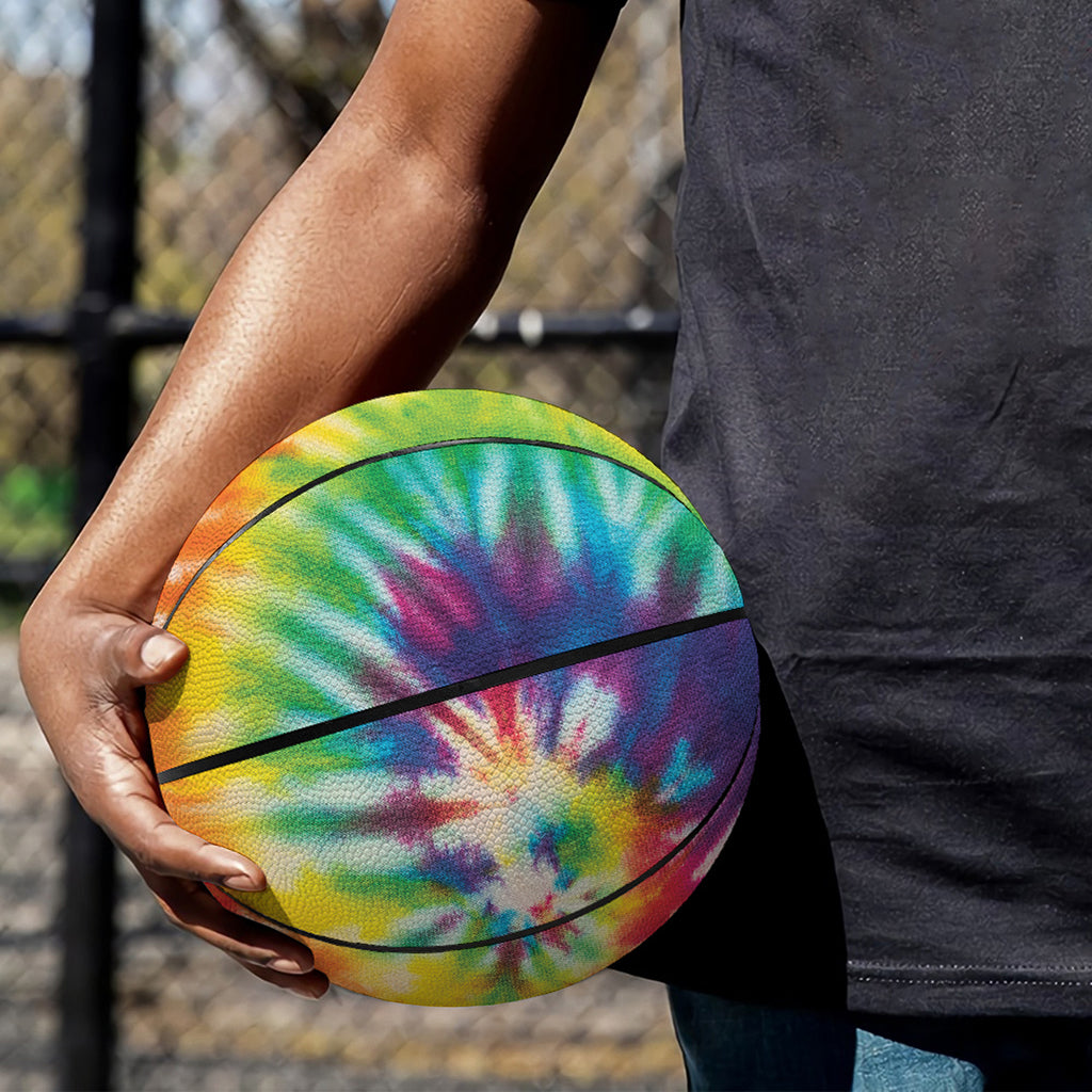Rainbow Tie Dye Print Basketball