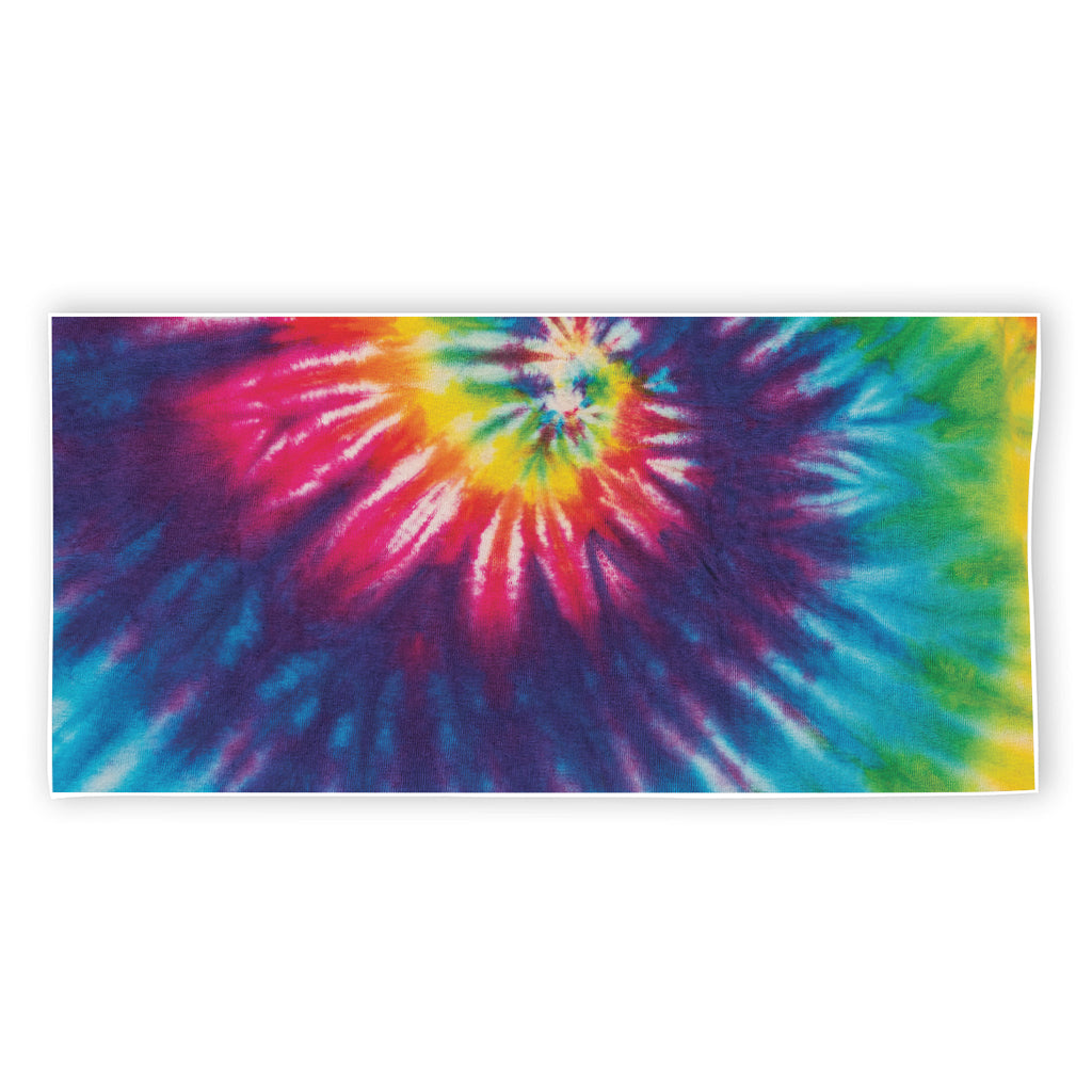 Rainbow Tie Dye Print Beach Towel