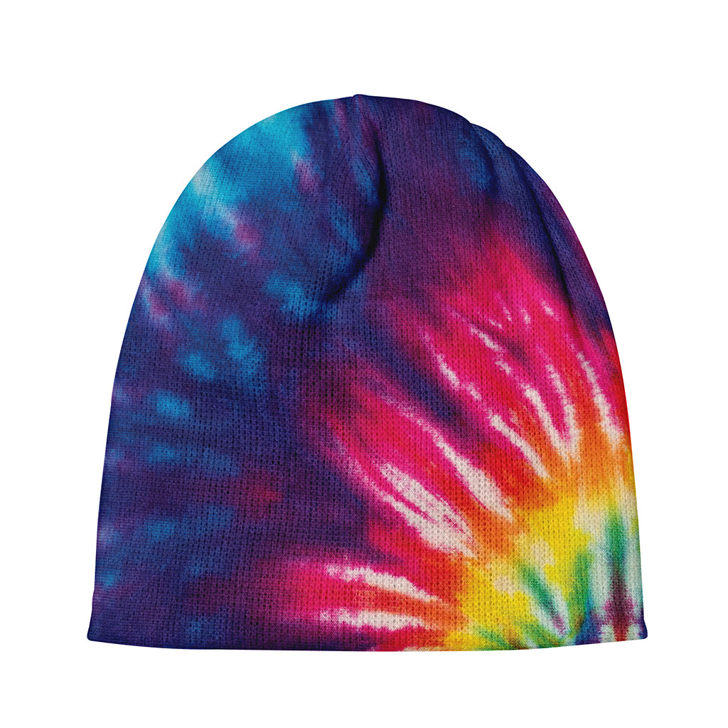 Rainbow Tie Dye Print Beanie