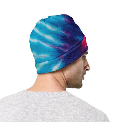 Rainbow Tie Dye Print Beanie