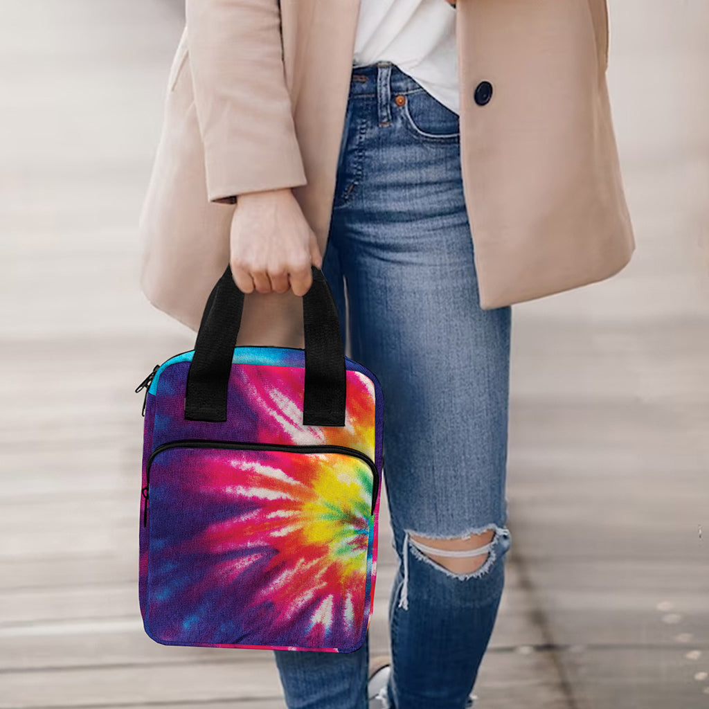 Rainbow Tie Dye Print Bible Tote Bag