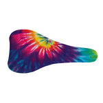 Rainbow Tie Dye Print Bicycle Seat Cover