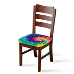 Rainbow Tie Dye Print Chair Cushion Cover