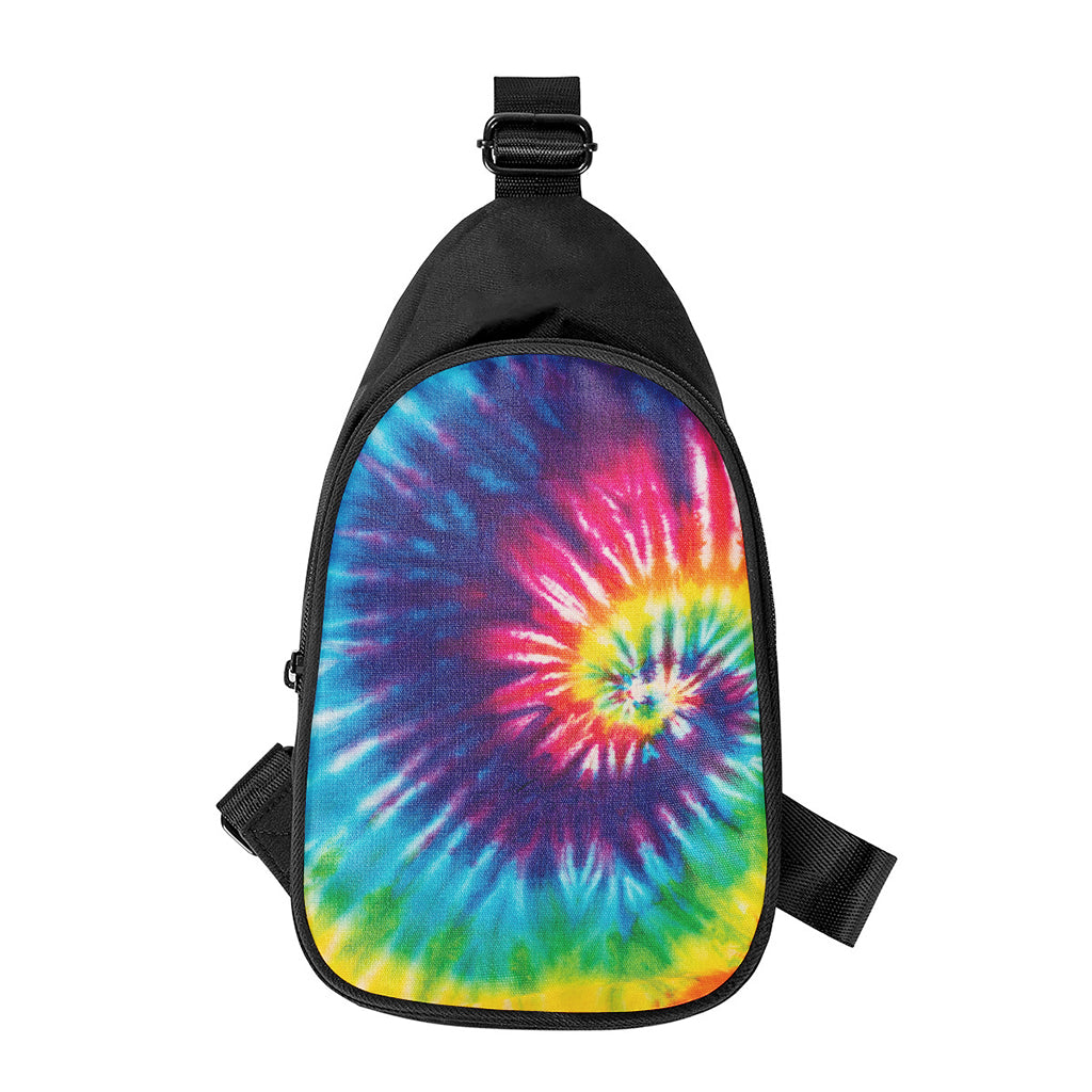 Rainbow Tie Dye Print Chest Bag