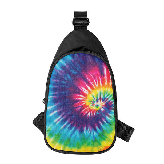 Rainbow Tie Dye Print Chest Bag
