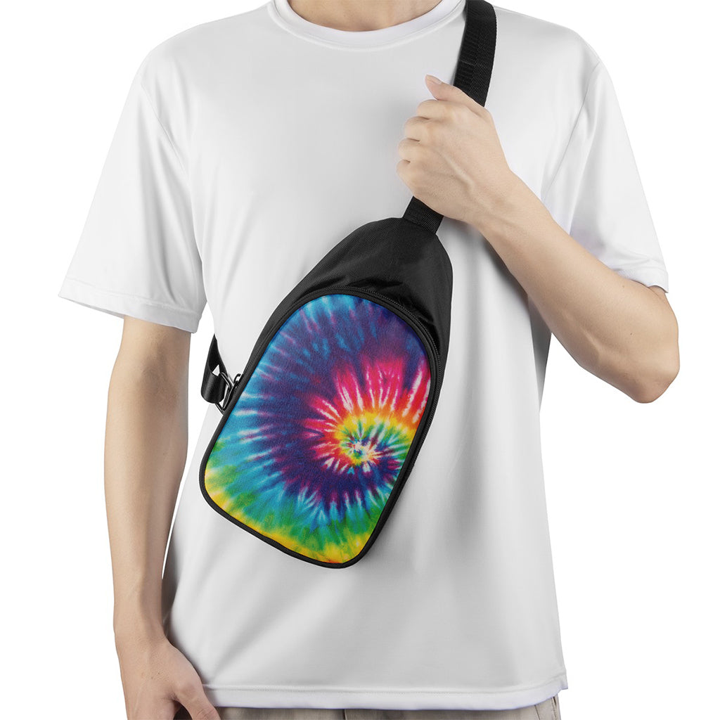 Rainbow Tie Dye Print Chest Bag