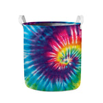 Rainbow Tie Dye Print Collapsible Laundry Basket