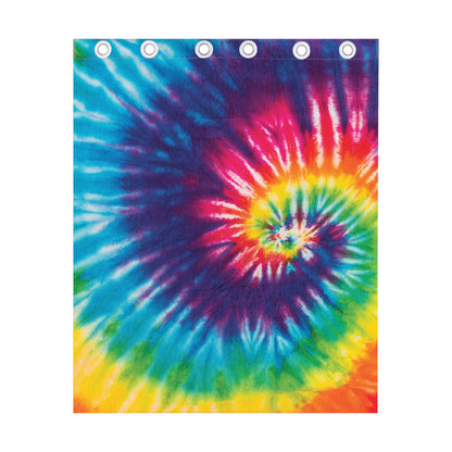 Rainbow Tie Dye Print Curtain