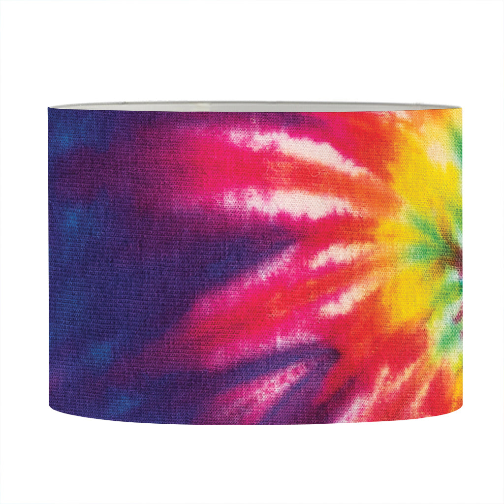 Rainbow Tie Dye Print Drum Lamp Shade