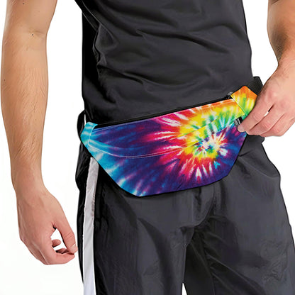 Rainbow Tie Dye Print Fanny Pack