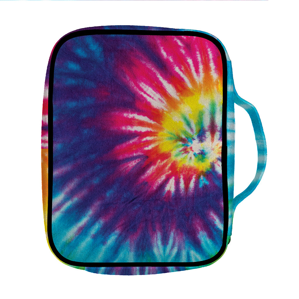 Rainbow Tie Dye Print Front Pocket Bible Bag