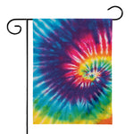 Rainbow Tie Dye Print House Flag