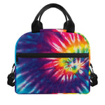 Rainbow Tie Dye Print Insulated Lunch Bag