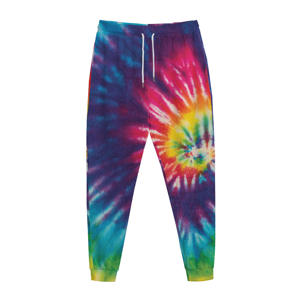 Rainbow Tie Dye Print Jogger Pants